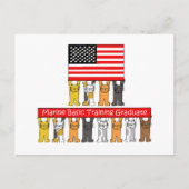 海洋基礎訓練卒業生。 案内ポストカード (正面)