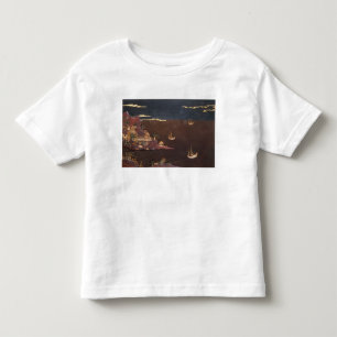 海洋場面の皿 トドラーTシャツ