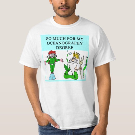海洋学の海洋学者 Tシャツ (正面)
