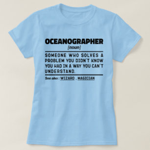 海洋学者の名詞科学者海労働者 Tシャツ