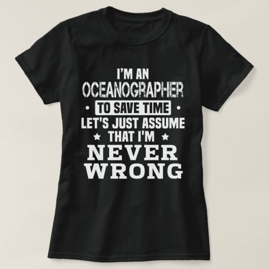 海洋学者 Tシャツ (デザイン正面)