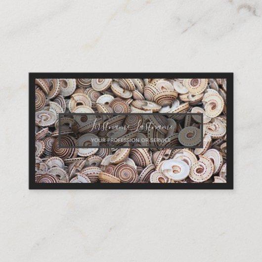 海洋専門家とシーフード海愛好家 名刺 (正面)