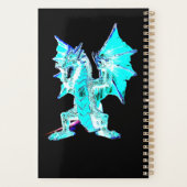 海洋嵐ドラゴン ファンタジーアクア 神話的アート プランナー手帳 (裏面)