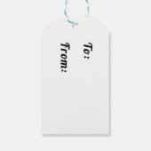 海洋幾何学的シームレスパターン ギフトタグ (裏面)