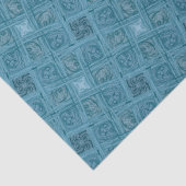 海洋幾何学的シームレスパターン 薄葉紙 (詳細)