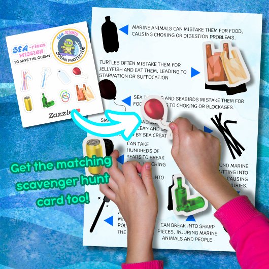 海洋性おもしろい海保護剤清掃狩り シール