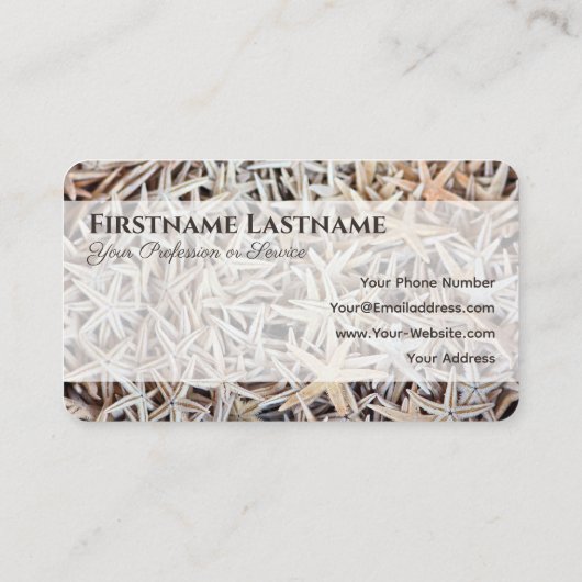 海洋性海星ヒトデ旅行代理店の専門家 名刺 (裏面)