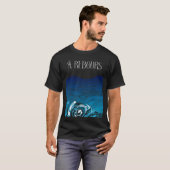 海洋抽象芸術景観 Tシャツ (正面フル)