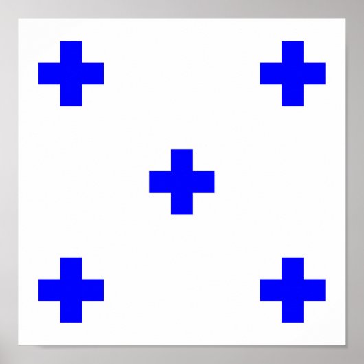 海洋文字航海の番号記号なし ポスター (正面)