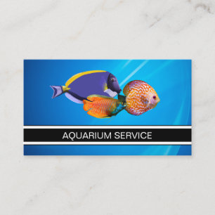 海洋水族館熱帯魚ビジネスカード 名刺