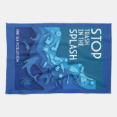 海洋汚染を終わらせる キッチンタオル (横)