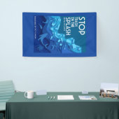 海洋汚染を終わらせる 横断幕 (トレードショー)