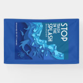 海洋汚染を終わらせる 横断幕 (横)