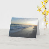 海洋波の挨拶状 カード (黄色い花)