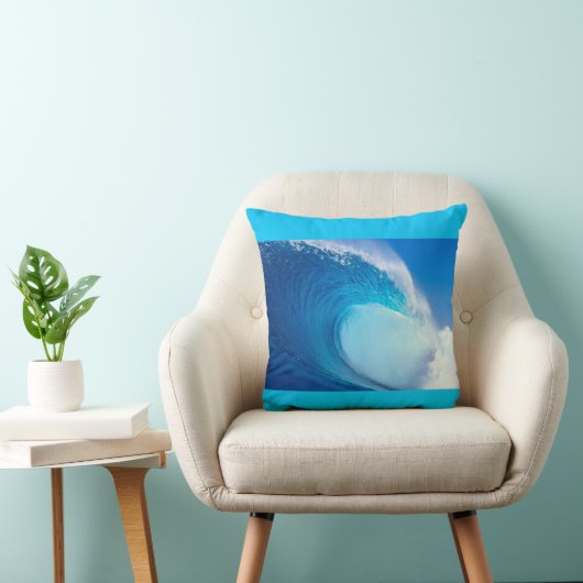 海洋波の枕 クッション (椅子)
