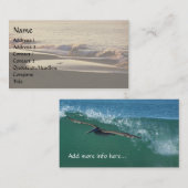 海洋波の海岸の名刺 名刺 (正面/裏面)