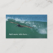 海洋波の海岸の名刺 名刺 (裏面)