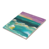 海洋波の海景の日曜日の戯曲 タイル (側面)