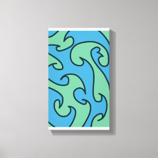 海洋波アート キャンバスプリント