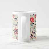 海洋生命パターン ジャンボコーヒーマグカップ (裏面)