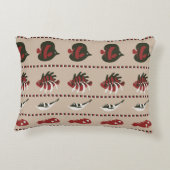 海洋生物とのシームレスな背景 – カニとディ アクセントクッション (裏面)