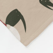 海洋生物とのシームレスな背景 – カニとディ フリースブランケット (角)