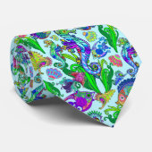 海洋生物のエキゾチックな魚及びタツノオトシゴ ネクタイ (ロール)