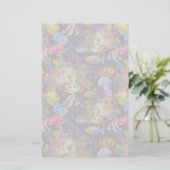 海洋生物のグランジなパターン 便箋 (スタンド正面)