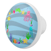 海洋生物のセラミックノブの下 セラミックノブ (右)