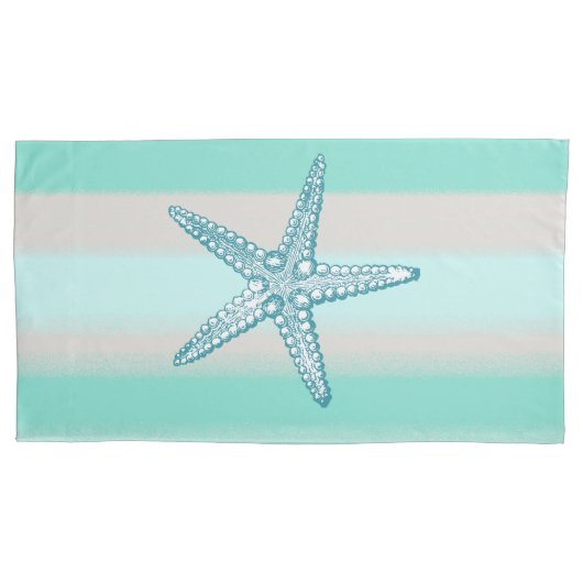 海洋生物のヒトデのSize航海のな枕カバー王 枕カバー (正面)