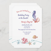 海洋生物の招待状 招待状 (正面/裏面)