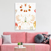 海洋生物の甲殻類、Copepoda by Ernst Haeckel キャンバスプリント (インサイチュ (リビング))