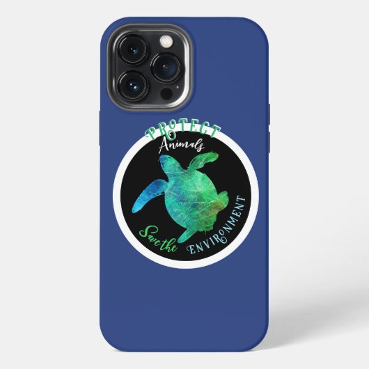 海洋生物の見張り番 iPhoneケース (裏面)