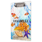 海洋生物の魚かわいいガーリー水サンゴ礁名cli クリップボード (左)