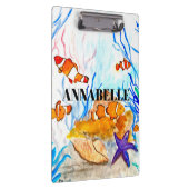 海洋生物の魚かわいいガーリー水サンゴ礁名cli クリップボード (右)