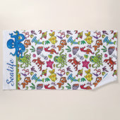 海洋生物カスタムビーチタオル ビーチタオル (正面)