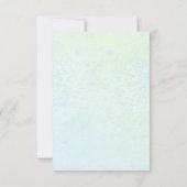 海洋生物ニュートラルなベビーシャワーの下 サンキューカード (裏面)