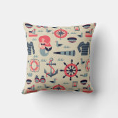 海洋生物パターン クッション (裏面)