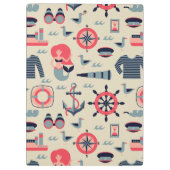 海洋生物パターン クリップボード (裏面)