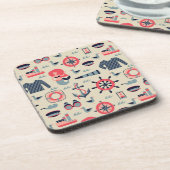 海洋生物パターン コースター (左側)