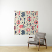 海洋生物パターン タペストリー (インサイチュ)