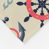 海洋生物パターン フリースブランケット (角)