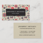 海洋生物パターン 名刺 (正面/裏面)