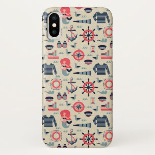 海洋生物パターン iPhone X ケース