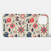 海洋生物パターン Case-Mate iPhoneケース (裏面 (横))