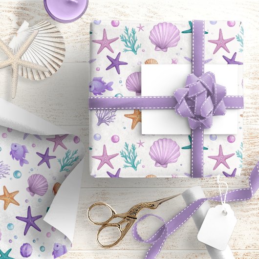 海洋生物パターンID1143 ラッピングペーパー