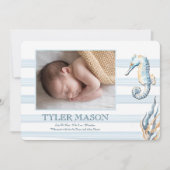 海洋生物写真誕生のお知らせ 案内状 (正面)