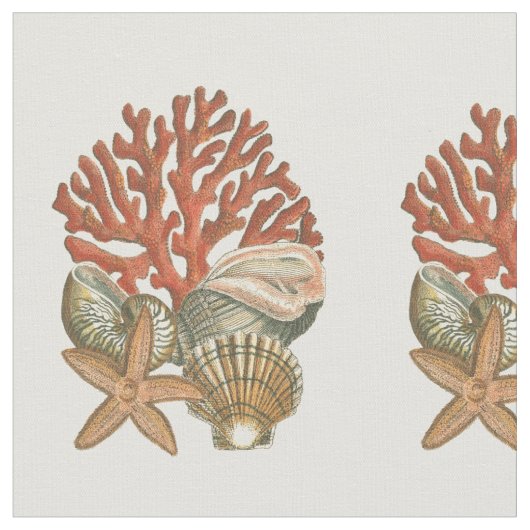 海洋生物収集 ファブリック (クローズアップ)