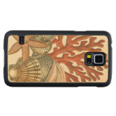 海洋生物収集 CarvedメープルGalaxy S5スリムケース (正面(横))