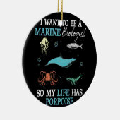 海洋生物学が海洋生物学者になりたい セラミックオーナメント (右)